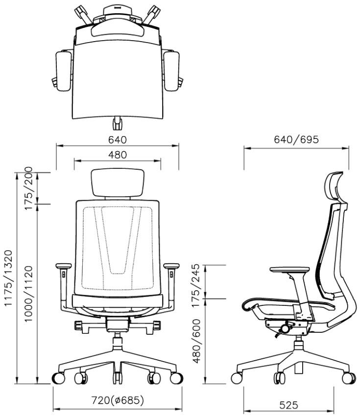 Эргономичное кресло Falto G-1 AIR