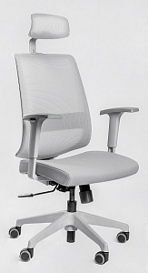 Эргономичное кресло Falto Neo каркас серый/ткань серое