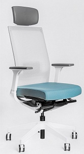 Эргономичное кресло Falto А1 ткань синяя