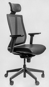 Эргономичное кресло Falto G1 экокожа черная